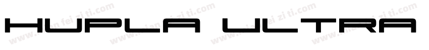 Hupla Ultra Bold字体转换